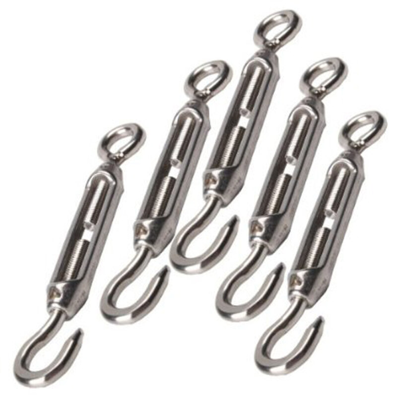 Buy 5PCS M4 Stainless Steel Hook & Eye Turnbuckle Wire Rope Tension Malaysia