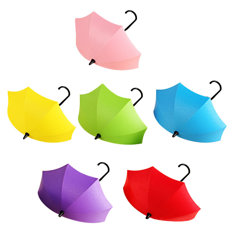 Buy 6 Pcs DIY Colorful Plastic Small Umbrella Shape Wall Mounted Hanger
J Hook for Keys Holder Small Items Storage Rack Malaysia