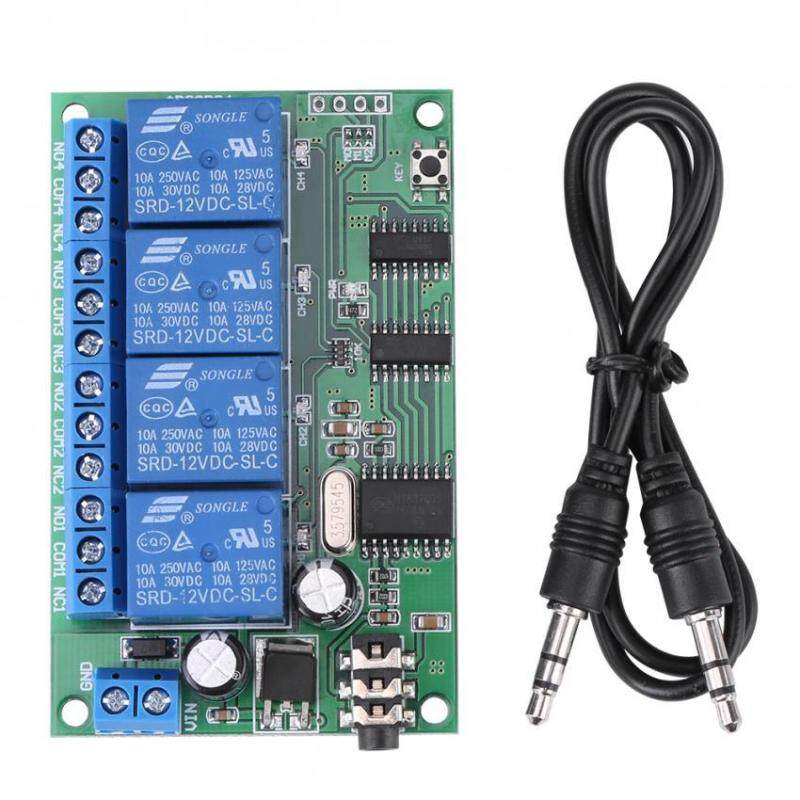 AD22B04 12V 4 Channel DTMF Tone Signal Decoder Relay Phone Remote Control Accessries PLC
