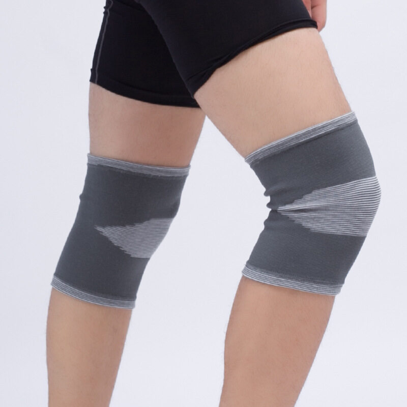 Anti-collision basketball knee pads knitted warm knee pads professional outdoor sports goods (Size: L) A11YDHJ0705