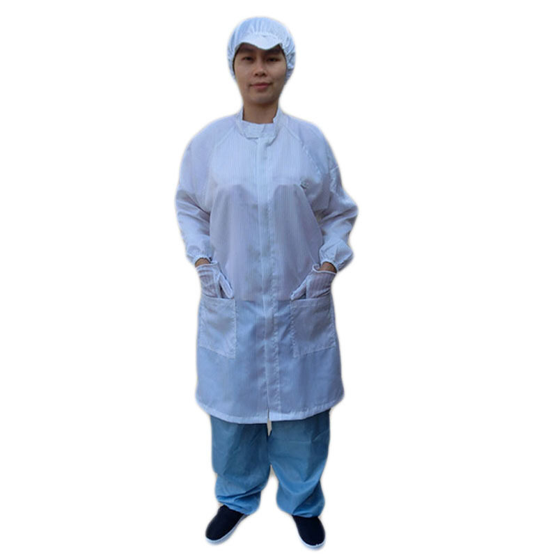 Buy Anti-static clothing coat electronic Food Factory clean dust clothes long-sleeved zip labor overalls clean clothes Malaysia