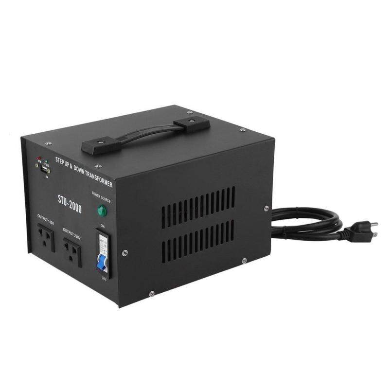 Buy Belle 2000W 110V/220V Electrical Power Voltage Converter With USB Transformer Black black Malaysia