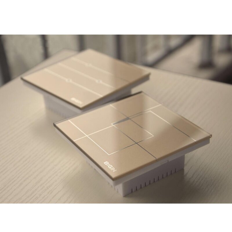 Buy BIGIN 2 GANG TOUCH SWITCH TEMPERED GLASS(GOLD) Malaysia