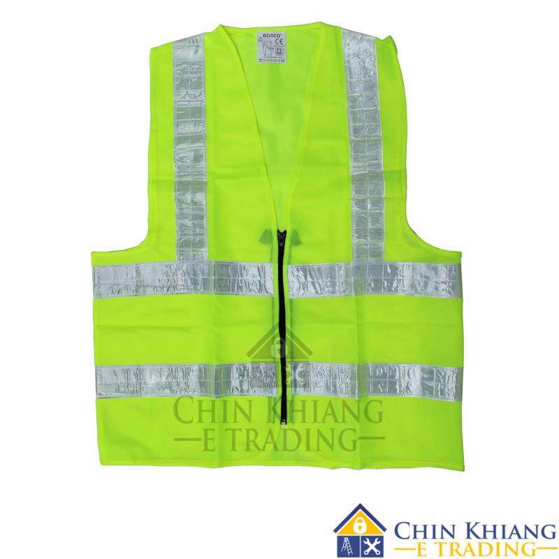 Buy Bosco VE01 Reflective Safety Vest Neon Yellow with Zip Malaysia