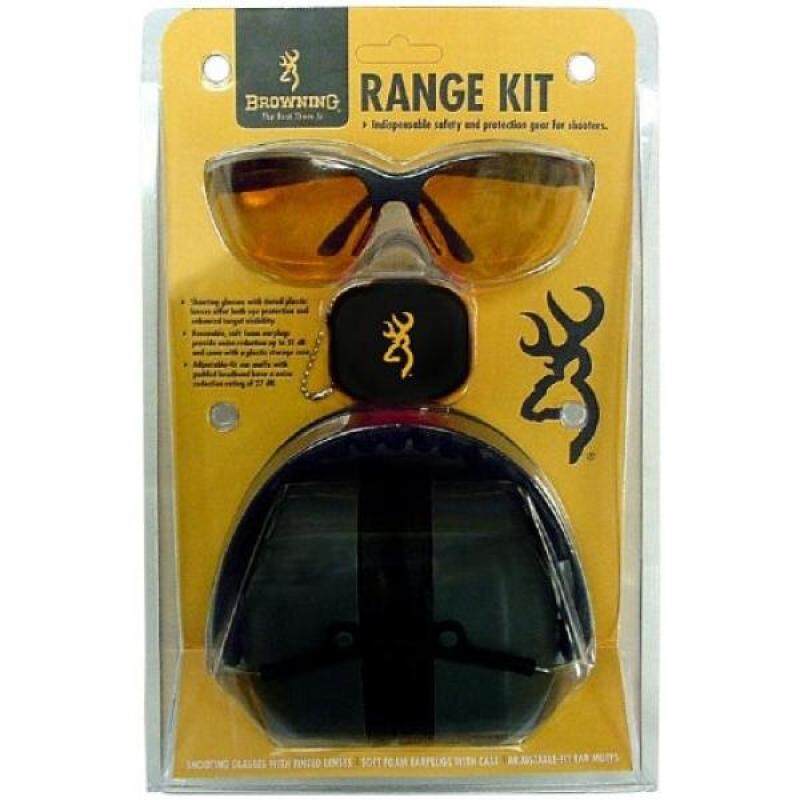 Buy Browning Range Kit Shooting Glasses, Foam Earplugs, and Adjustable-fit Earmuffs Combo Pack Malaysia