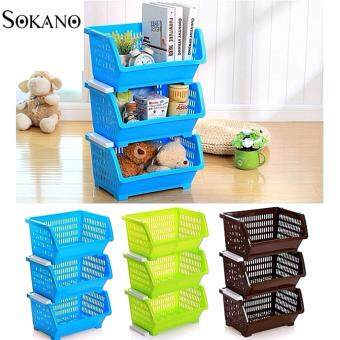 Bundle Set Of 3: SOKANO KR001 Stackable And Space Saving Food Safety Storage Bin (Blue) Jun 2018 - 2 Bundle Set of 3: SOKANO KR001 Stackable and Space Saving Food Safety Storage Bin (Blue) - 2