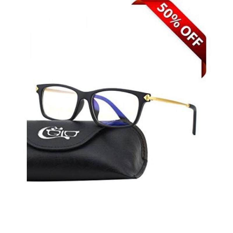 CGID CT35 Premium TR90 Frame Blue Light Blocking Glasses,Anti Glare Fatigue Blocking Headaches Eye Strain,Safety Glasses for Computer/Phone/Tablets,Flexible Unbreakable Frame,Transparnet Lens