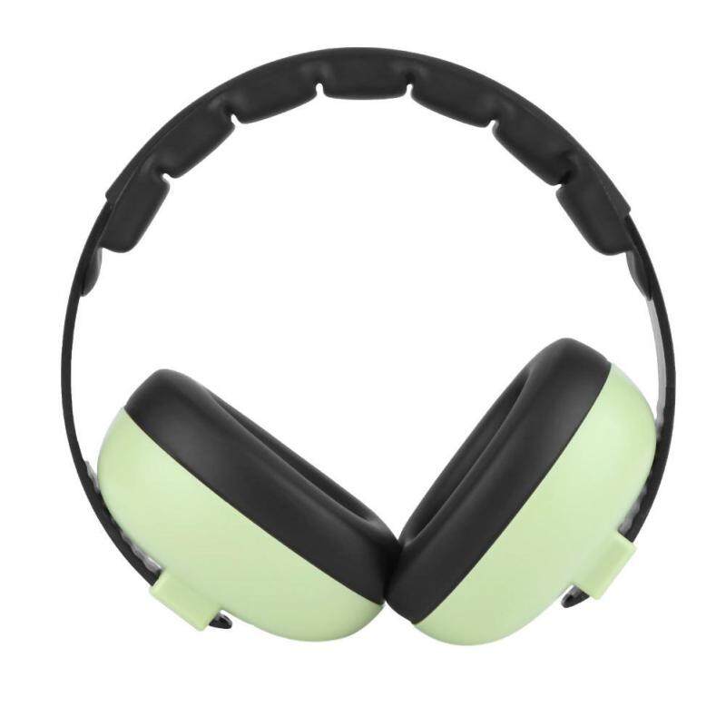 Christmas Baby Hearing Protection Noise Reduction Adjustable Headband Soft Earmuffs(Green) - intl