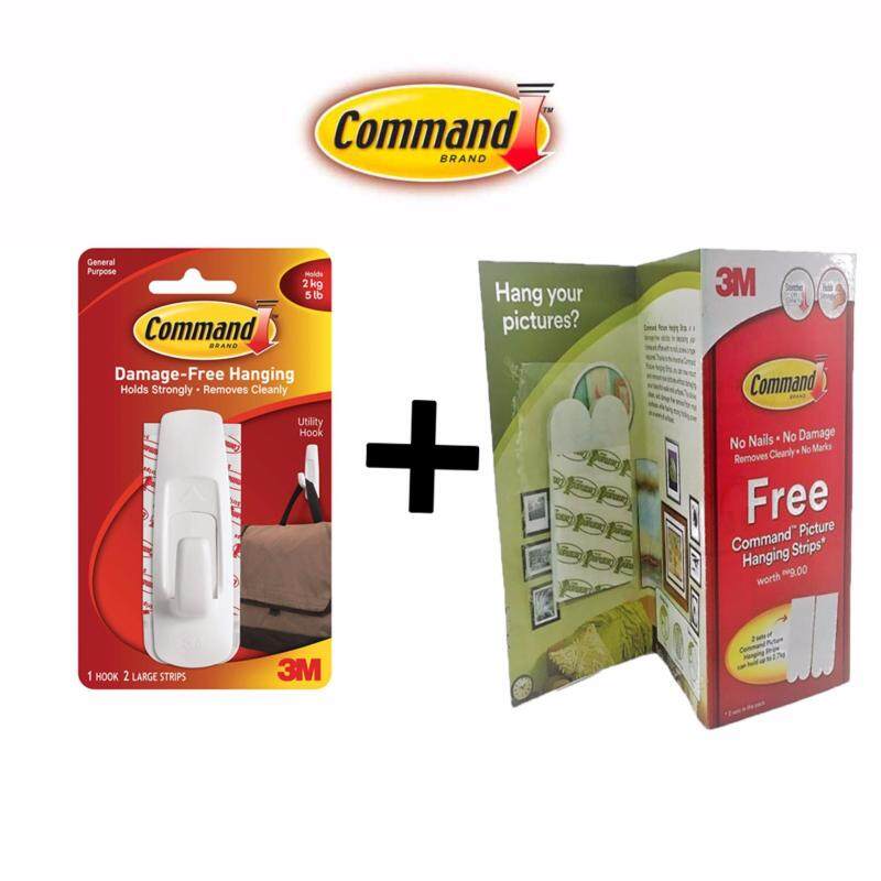 Command Large Utility Hook FREE Picture Hanging Strips