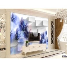 Buy Customized 3d Wall Murals Wallpaper Transparent Purple Painted