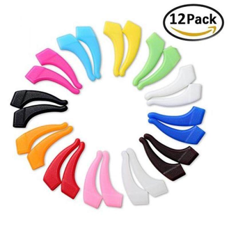 Deruicent 12 Pair Kids & Adults Sport Eyeglass Strap Holder Set Premium Grade Comfortable Silicone Anti-slip Holder for Glasses piece, Ear Hook, Eyeglass Temple Tip