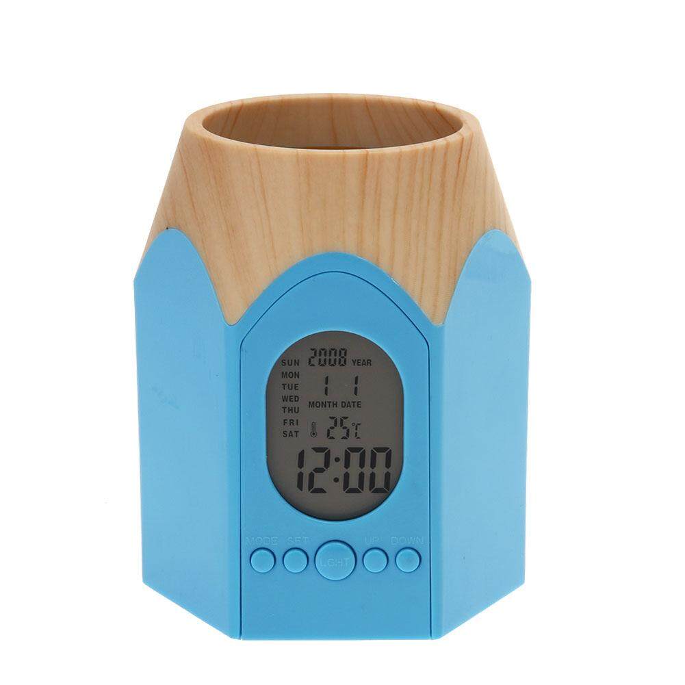 BEAUTIY CITY Digital LED Night Light Alarm Clock Calendar(Blue) - intl