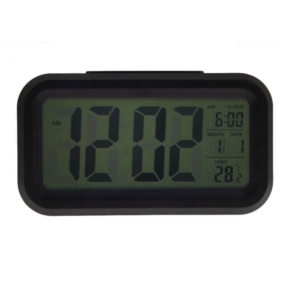 Beautiy Kota Digital Tunda Kalender Elektronik Jam Alarm dengan LED Lampu Latar Pengendali-Internasional