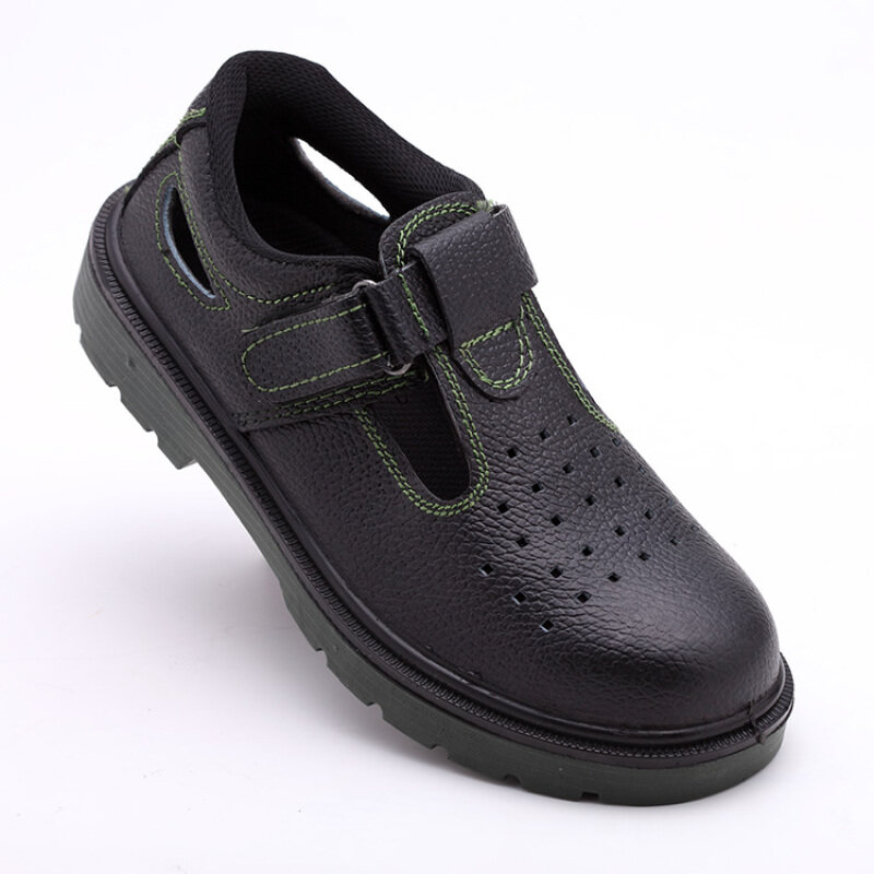 Buy Ding solid deodorant summer breathable sandals protective shoes men steel header anti-smashing anti-piercing wear and work protective safety Malaysia