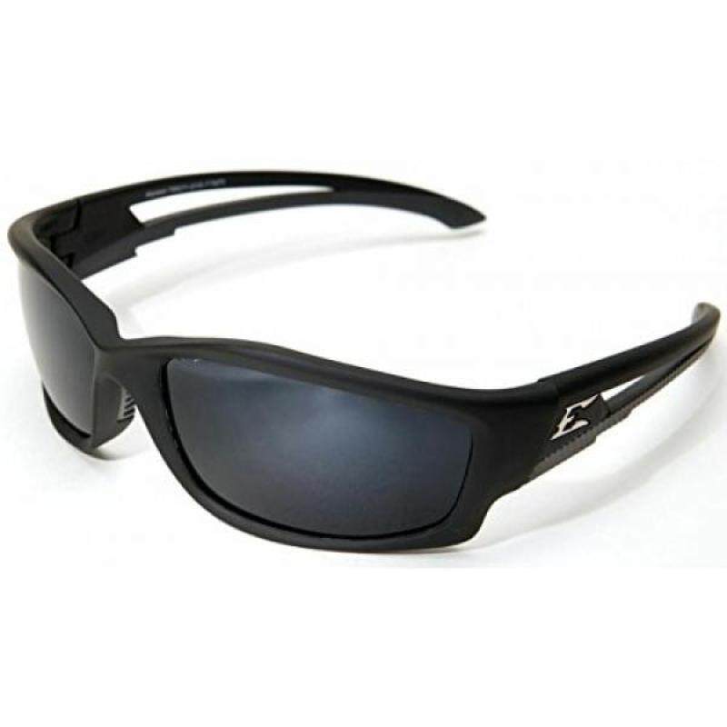 Edge Eyewear Kazbek Polarized-Black / G-15 Silver Mirror Lens with Gasket