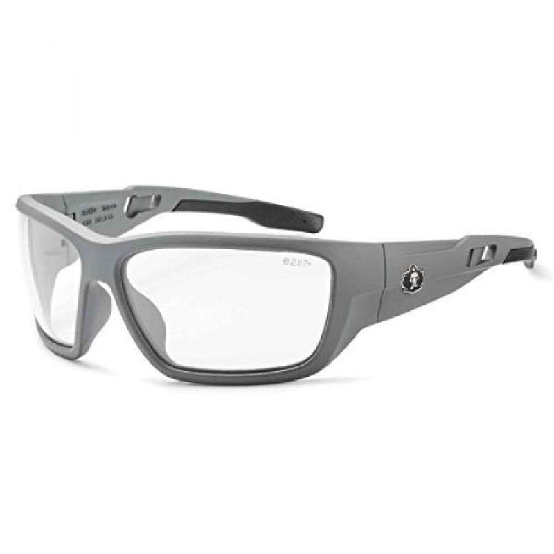 Ergodyne Skullerz Baldr Safety Glasses-Matte Gray Frame, Clear Lens