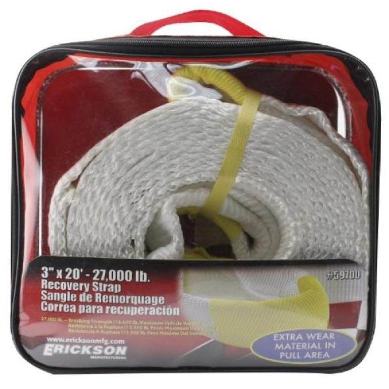Buy Erickson 59700 White 3" x 20 Recovery Strap, 27,000 lbs Breaking Strength, 13,500 lbs Maximum Vehicle Weight Capacity Malaysia