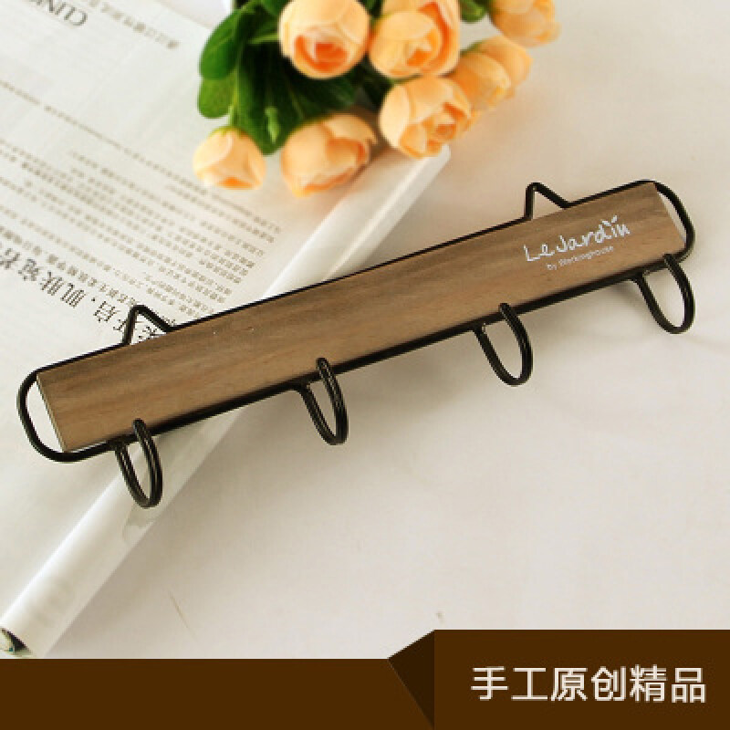 Buy European creative wall wooden hangers on the wall coat hook
bathroom kitchen clothes rack retro decorative clothes hook Malaysia