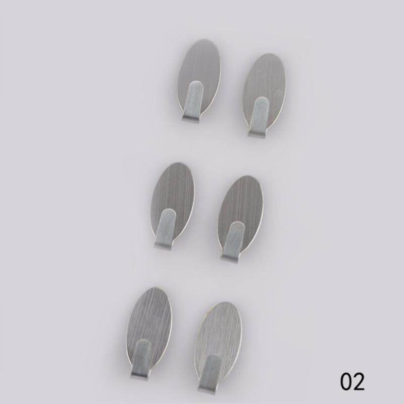 Buy Fancyqube 6PCs Self Adhesive Home Kitchen Wall Door Stainless Steel
Holder Hook Hanger Malaysia