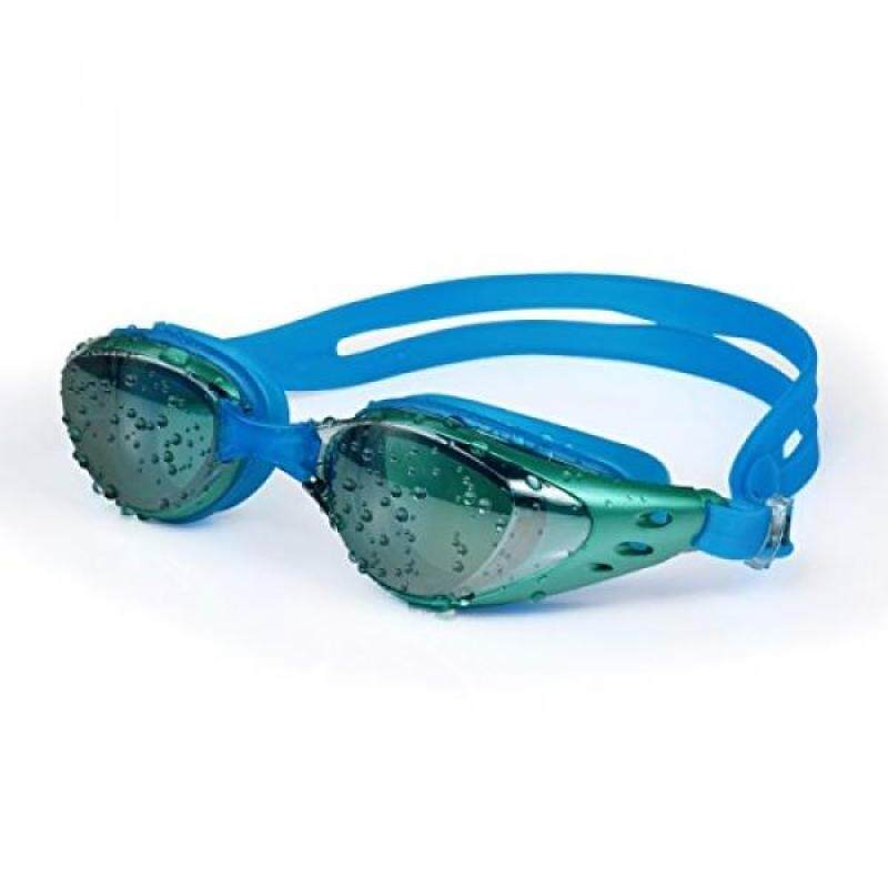 FiveBox Mirrored Silicone Seal Swimming Goggles Diving Glasses with 100% U.V. Protection,Anti-fog,Anti-shatter, Waterproof Swimming Glass With Retail Package-Light Blue.