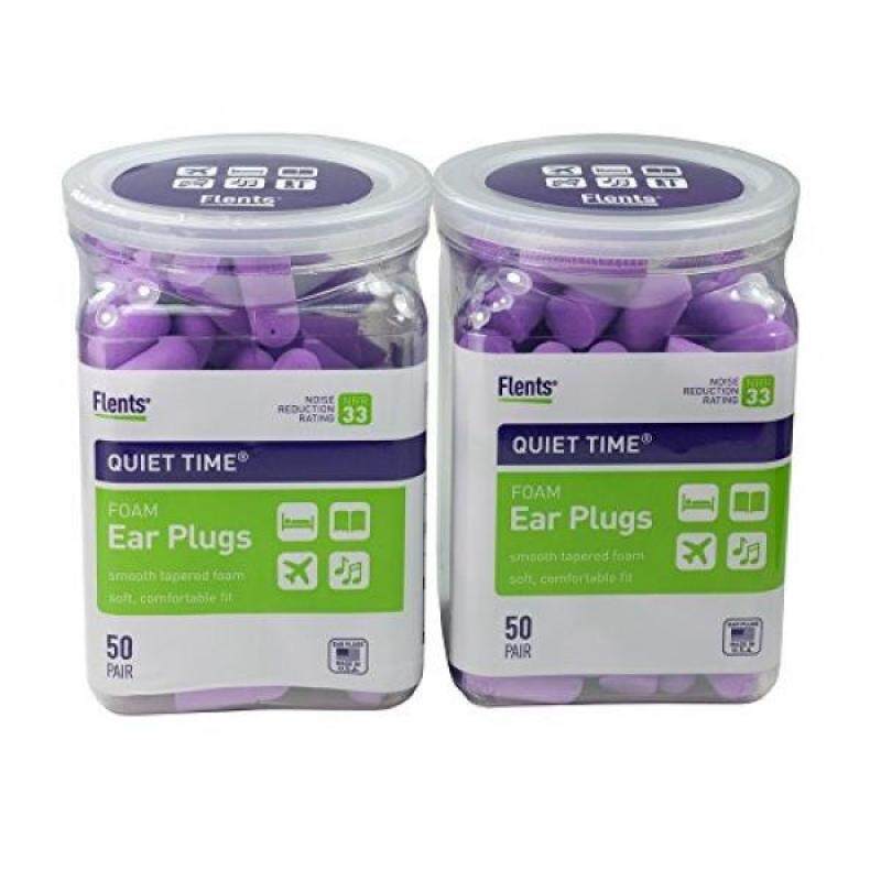 Flents Quiet Time Soft Comfort Ear Plugs 50 Pair (Pack of 2)
