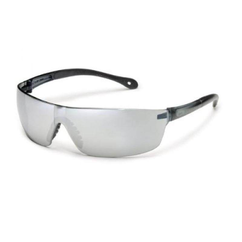 Gateway Safety 448M StarLite Squared Ultra-Light Safety Glasses, Silver Mirror Lens, Gray Temple (Pack of 10)