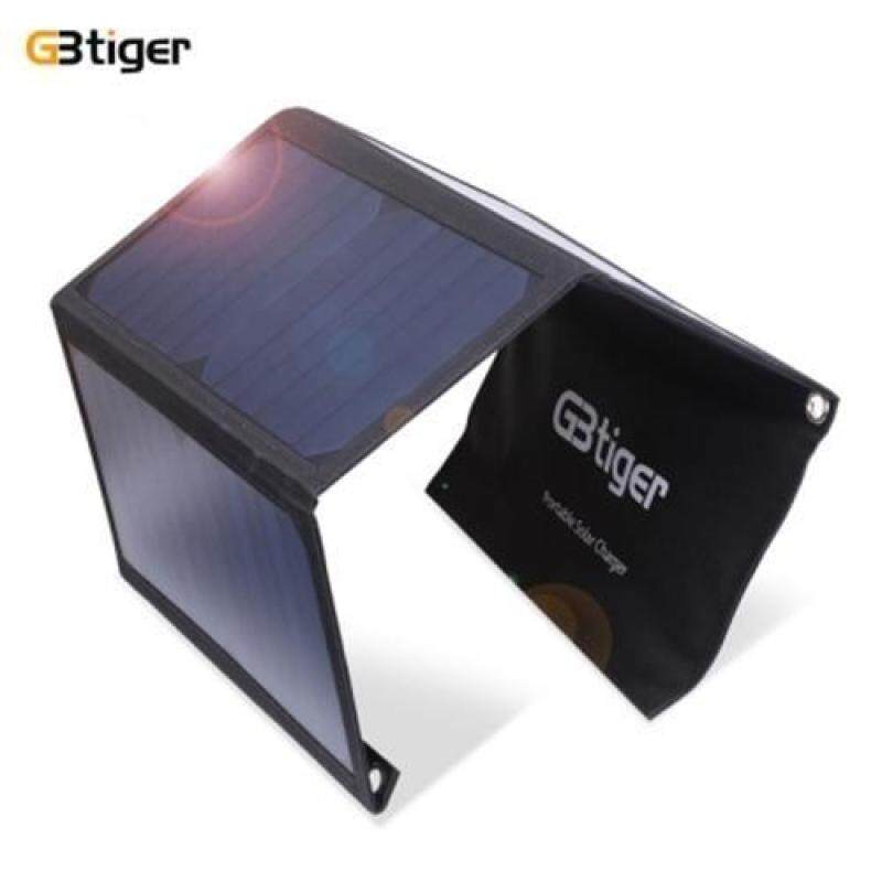 GBTIGER 21W DUAL USB SUNPOWER PANEL POWER EMERGENCY BAG (BLACK)