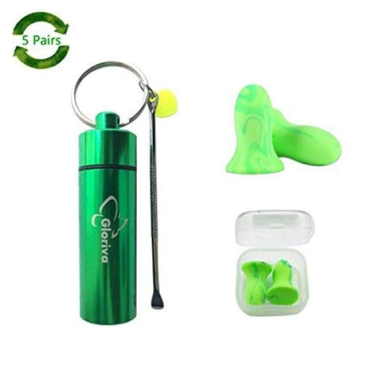 Gloriva Earplugs,Sleeping Earplugs, 32dB Highest NRR, Comfortable Hearing Protection for Shooting, Travel, Swimming, Shooting, Work and Concerts-5 Pairs