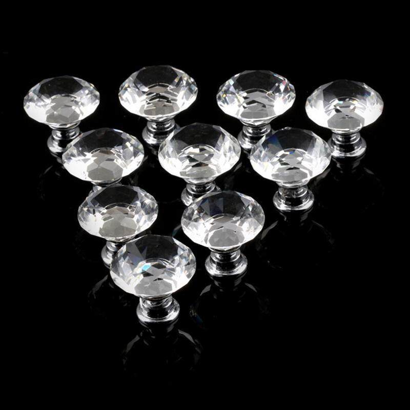 Buy Home Kitchen Crystal Glass Diamond Shape Cabinet Knob Door Drawer
Pull Handle 30mm Malaysia