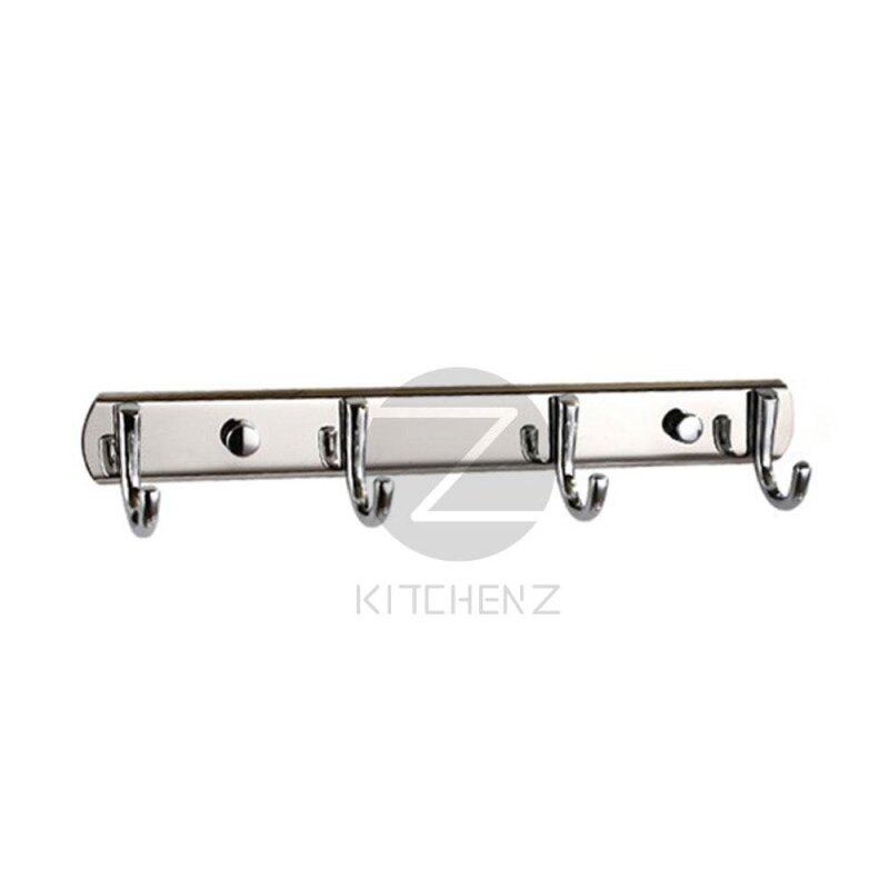 Homez Robe Hook JQS-T-4 Stainless Steel - 4 Hook