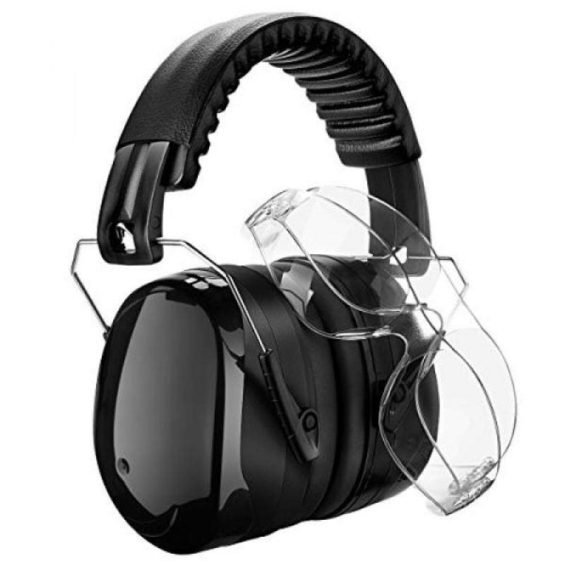 Homitt Sound Ear Muffs Hearing Protection Ear Defenders with 2 Protective Shooting Glasses and Carry Bag for Shooting, Hunting, Working or Construction