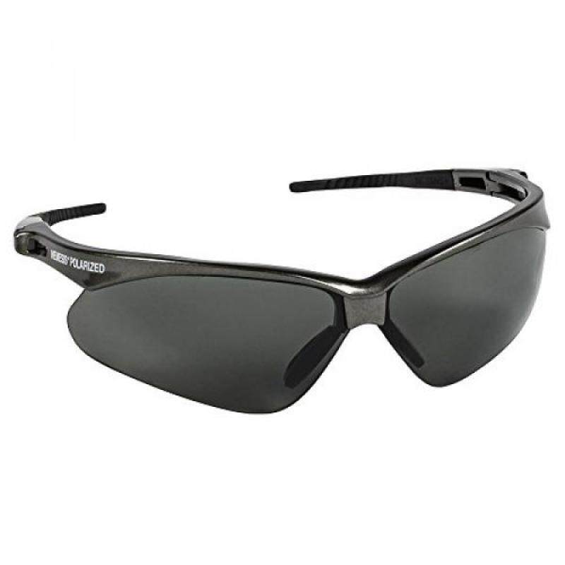 Jackson Safety V30 Nemesis Polarized Safety Glasses (28635), Polarized Smoke Lenses, metal Frame