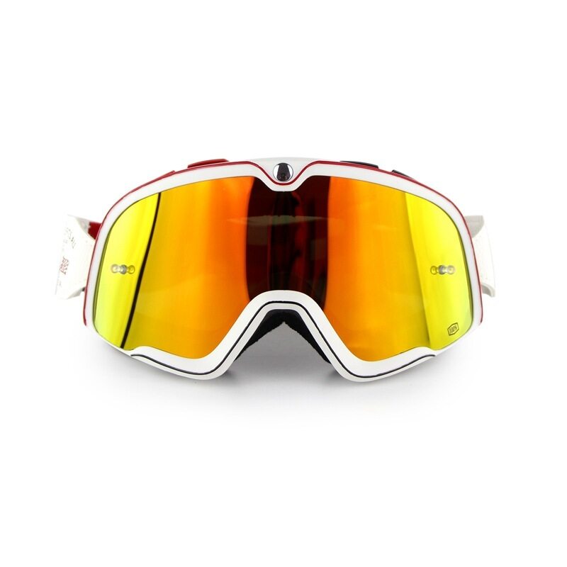 Leifen New high-grade retro goggles Orange lens outdoor motorcycle riding cross-country ski anti-fog goggles Harley-goggles suit anti-dust anti-sand anti-glare riding protective equipment