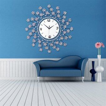Wall Clock Home Decor Acrylic Creative Mirrors Figure Wall Clock Numbers Kids Room Home Decor Modern Interior Orange