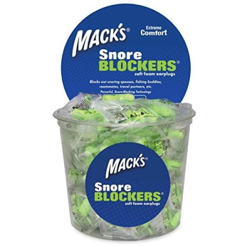 Buy Macks Snore BLOCKERS Soft Foam Earplugs - 100 Pair Tub - Comfortable, High 32 dB Noise Reduction Ear Plugs for Snoring Spouses, Fishing Buddies, Roommates and Travel Partners Malaysia