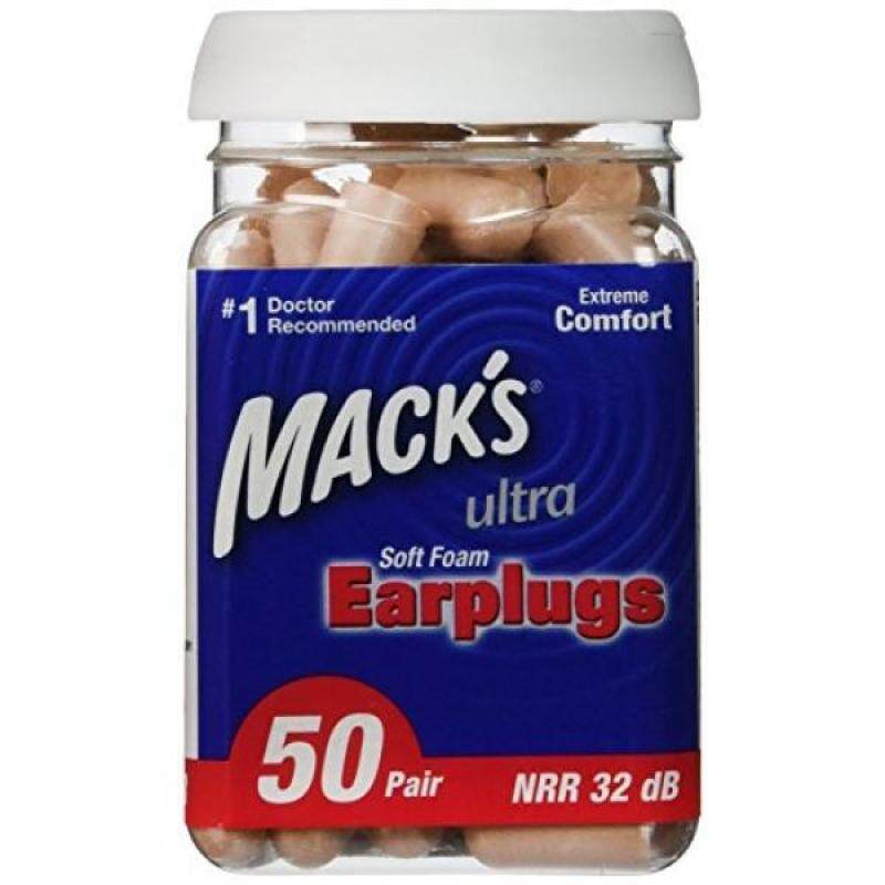 Macks Ultra Soft Foam Earplugs, 50 Pair (Pack of 2)