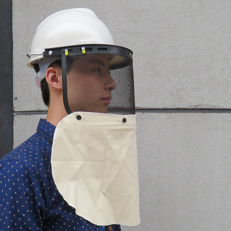 Buy Mask anti-shock anti-splash cut grass machine beer factory special wire mesh protective mask with cap type explosion-proof Malaysia