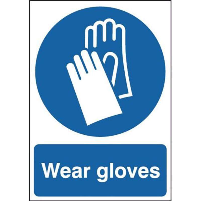 MD-2385 WEAR GLOVE SELF ADHESIVE LABEL