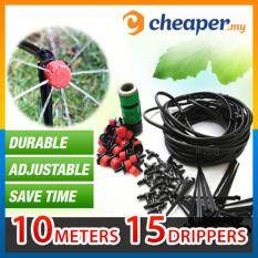 Buy Micro Drip Irrigation System Plant Self Watering Garden Hose Kits (5 meters) Malaysia