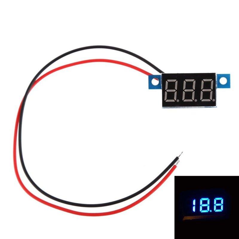 Buy Mini Panel Meter Digital Voltmeter Volt Meter DC 3.3-30V Blue Light Malaysia