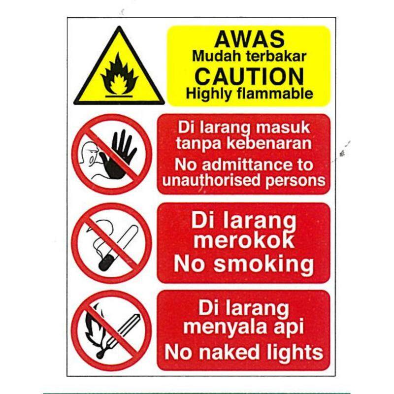 MMS-1883 CAUTION HIGHLY FLAMMABLE