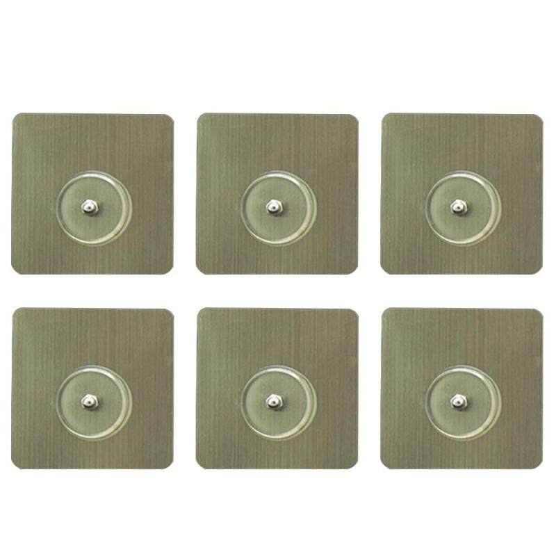 moob Nail Free Wall Hook Screw, 1000 Times Reusable, 5KG Load for Single Screw, No Trace-1 Set of 10 Pcs, Transparent