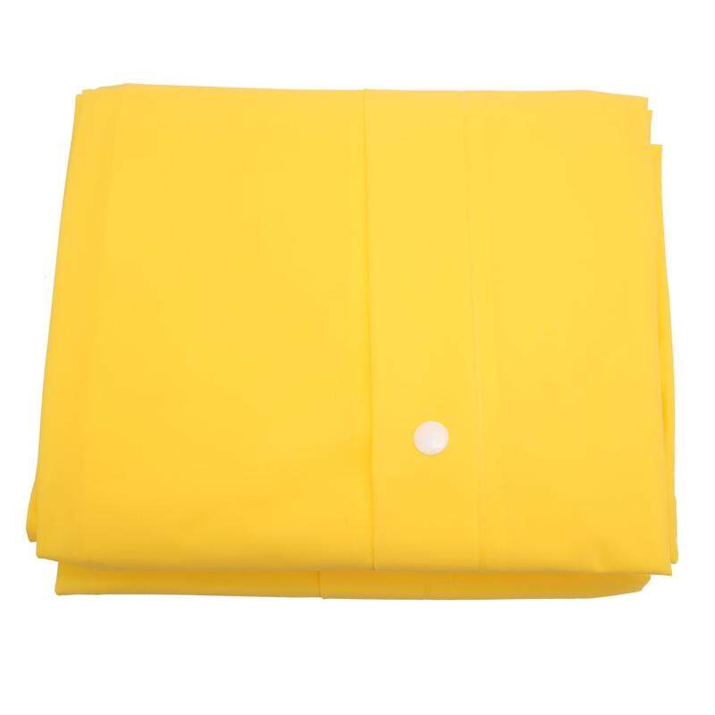 moob Unisex Translucent Raincoat, Eco-friendly EVA Fashion Lightweight Raincoat Rain Cape Poncho With Backpack Position,Yellow