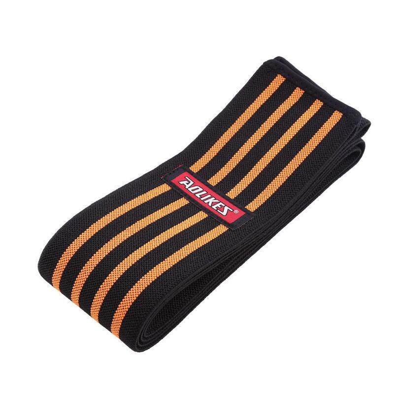 Multifunction Elastic Compression Wrap Knee Sports Bandage Knee Sleeve(Orange) - Intl