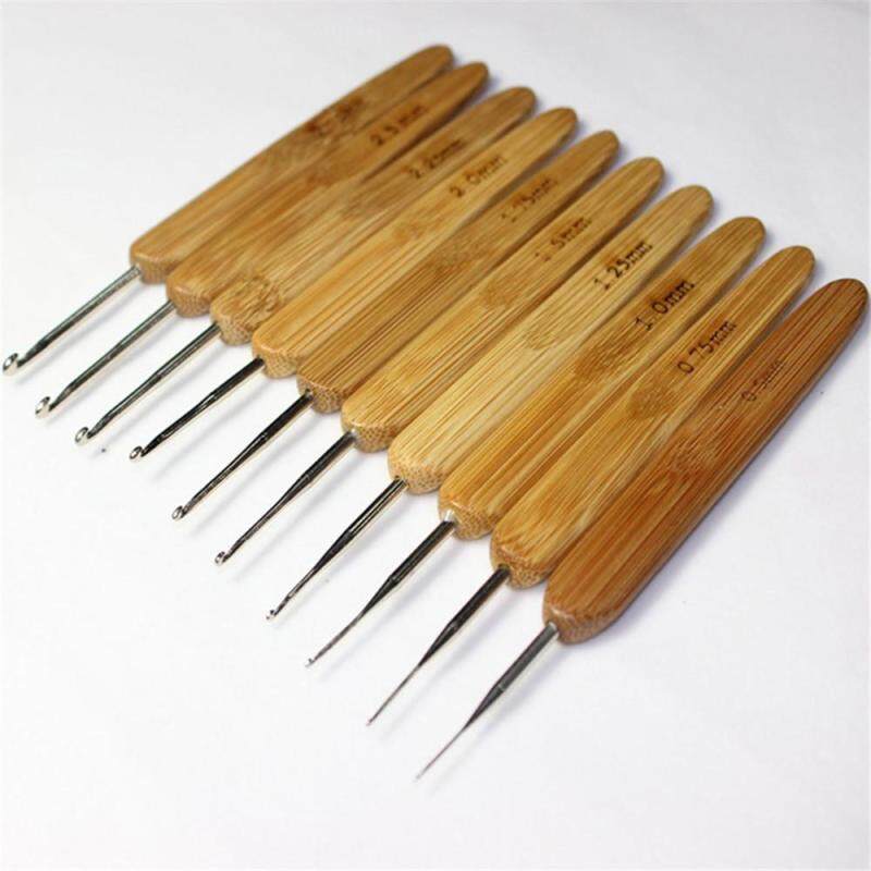 Buy New 12pcs/Set 0.5mm-3.5mm Metal Crochet Hook Carbonized Bamboo
Handle Knit Knitting Needle Weave Yarn Needlework Craft Malaysia