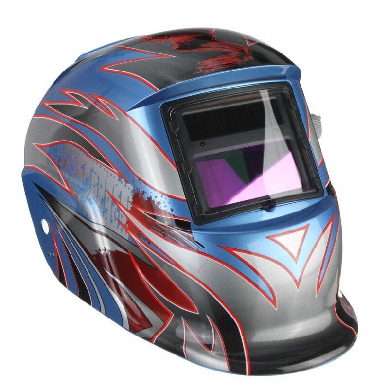 Buy New Pro Auto Darkening Welding Grinding Mask Helmet ACF (Blue) Malaysia