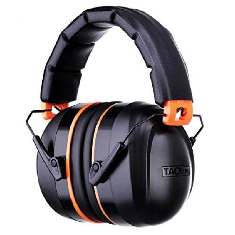 Noise Reduction Safety Ear Muffs, Tacklife HNRE1 Shooters Hearing Protection Ear Muffs, Folding-Padded Head Band Ear Cups, NRR 28dB Professional Ear Defenders, light weight