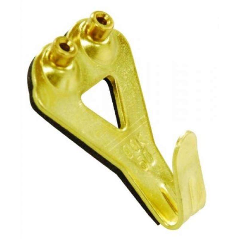 OOK by Hillman 50616 Padded Professional Picture Hangers Tidy Tins, Supports Up to 50 Pounds, Brass, Container 10 sets
