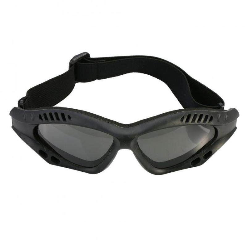 Outdoor Airsoft Protective Safety Goggles With Adjustable Strap (black)