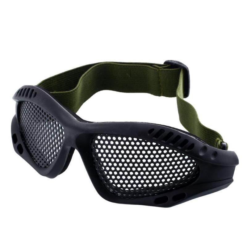 Buy Outdoor Eye Protective Safety Goggles CS Game With Metal Mesh Sport Glasses Malaysia